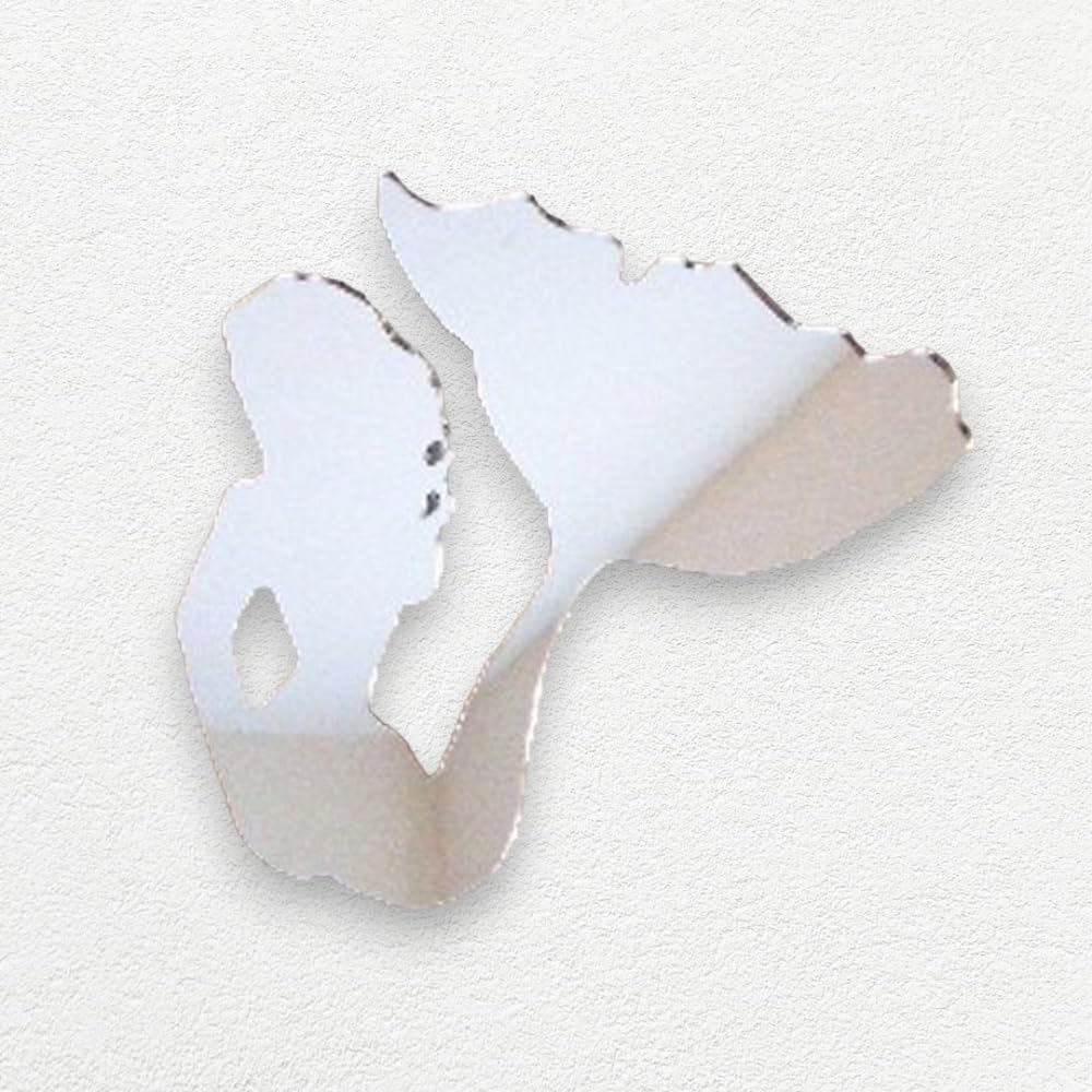 Mermaid Mirror 12cm x 10cm, Silver - Image 2