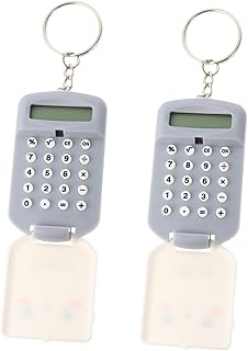 TEHAUX 4 Peças Calculadora Aritmética Calculadora Eletrônica Chaveiro Portátil Enfeites De Natividade Para Crianças Calculadora Pequena Fofa Calculadora De Escritório Bolso Fofo Plástico