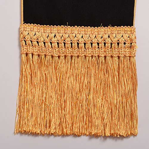 Blessume Clergy Mass Black Stole Cross Embroidery #TOP7