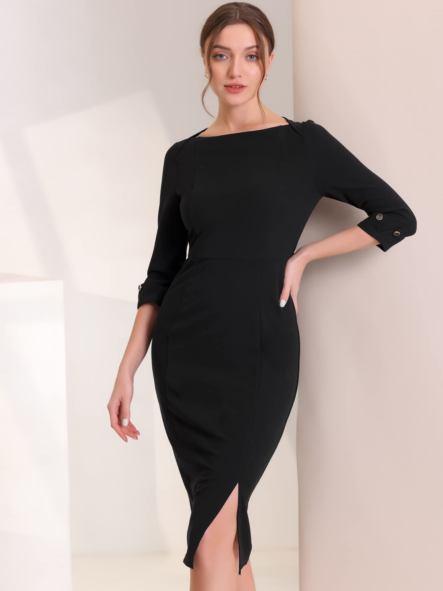 Allegra K Dress Casual Mujer