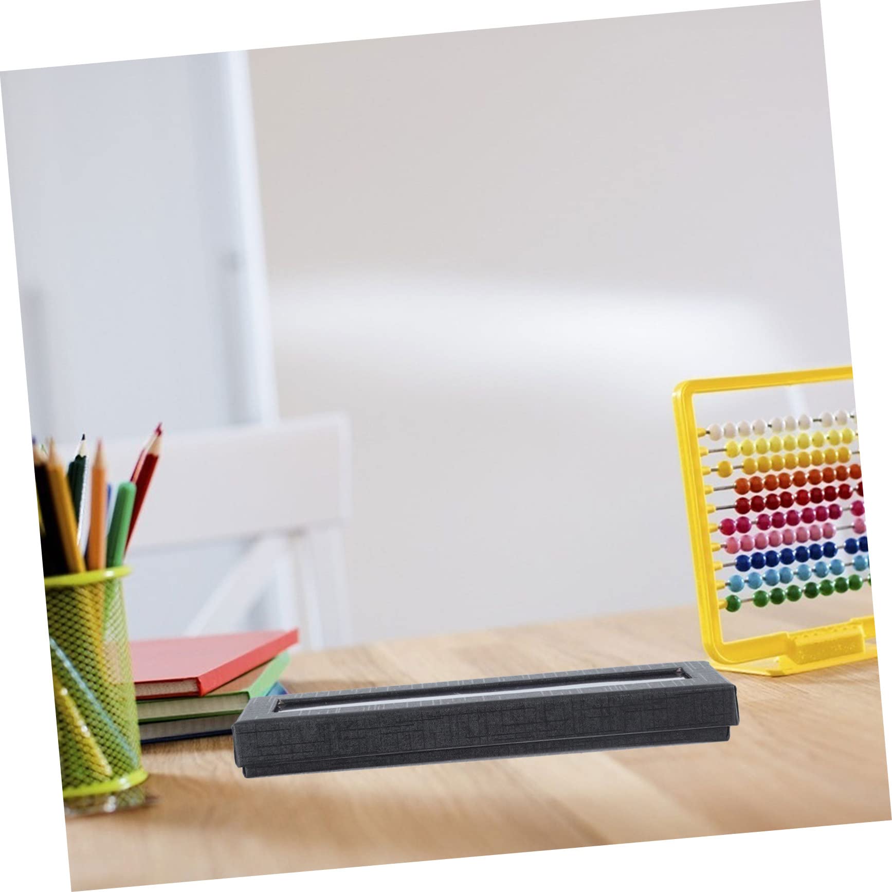NUOBESTY 5 Ensembles Boîte À Stylos Papier Écologique Coffret Stylo Transparent avec Fenêtre Ouvrante Rangement Et pour 5 Pièces * 5