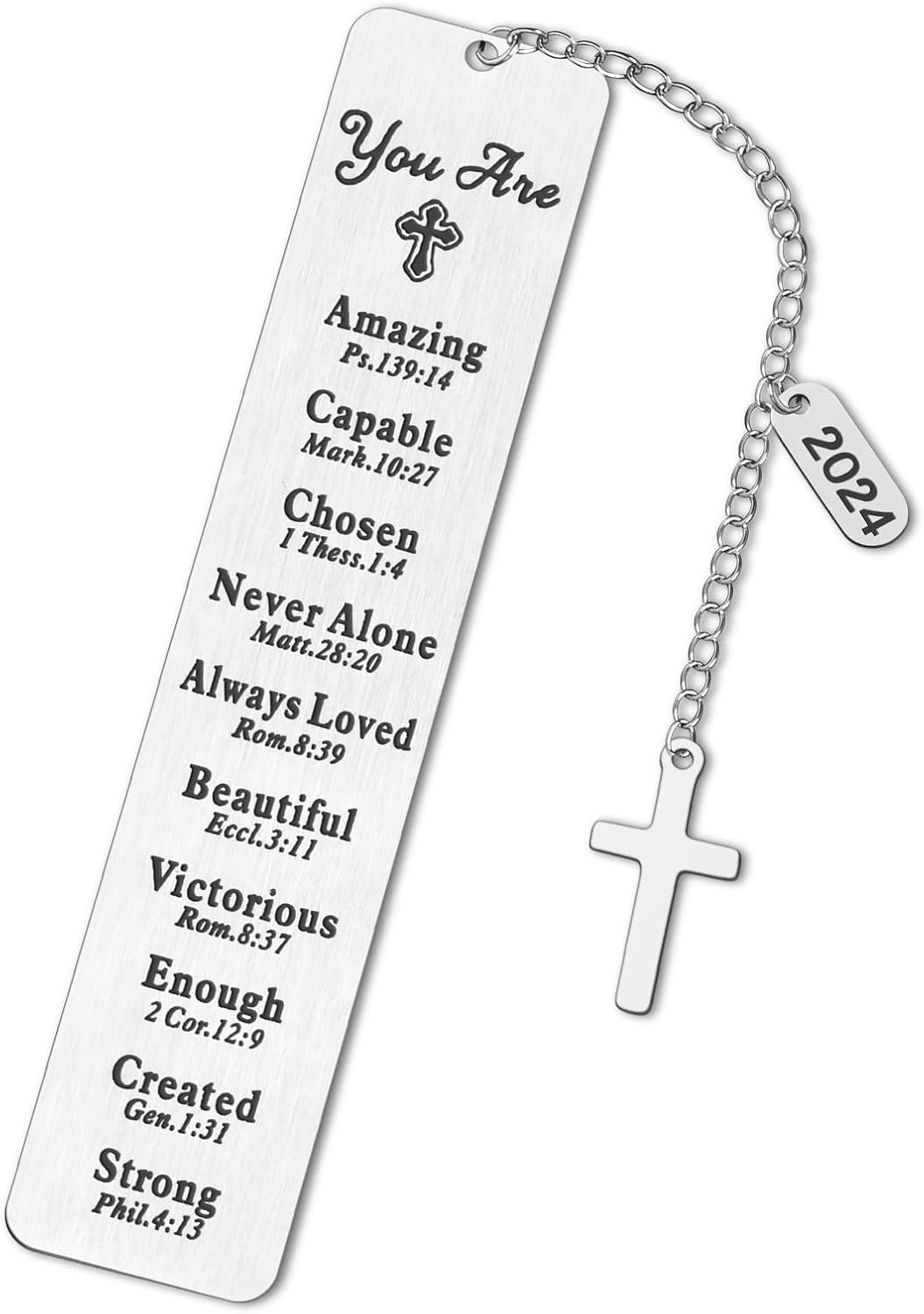 Christian Bookmark, Kaluofan 2024 Bible Bookmarks, Book Markers for Reading, First