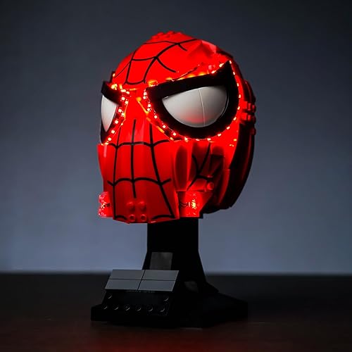 BrickBling Luz LED para máscara Lego Spider-Man 76285 (solo luces), nueva iluminación 2024 compatible con máscara Lego, ilumina tu modelo disponible en Yaxa Venezuela