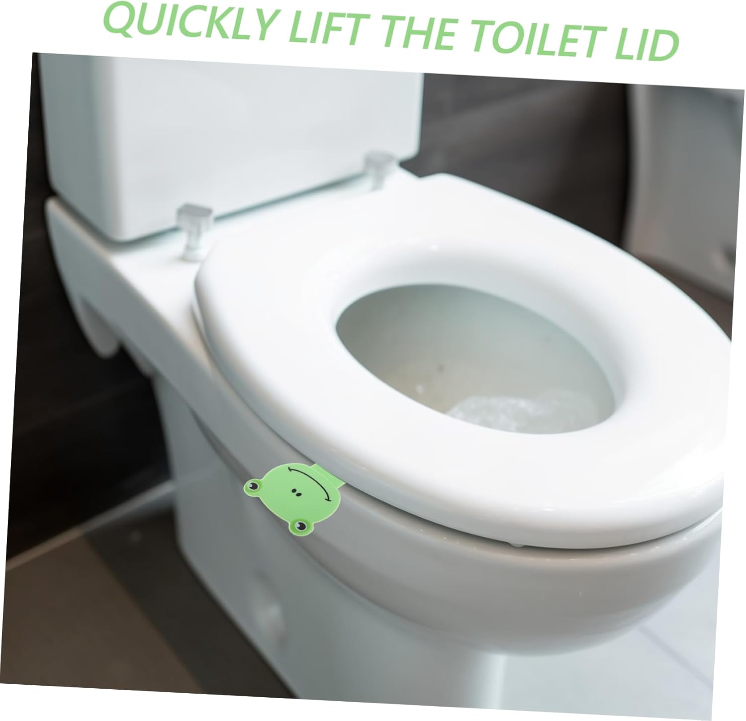 2pcs Cartoon Toilet Lid Lifter, Adhesive Plastic Handle for Home