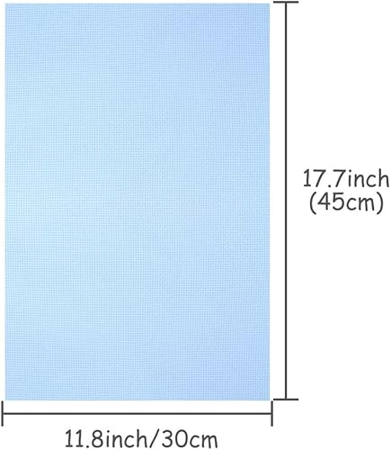 Miniatura 3 de Caydo 8 piezas de tela Aida de 8 colores, 14 unidades, tela de punto de cruz clásica, 12 x 18 pulgadas