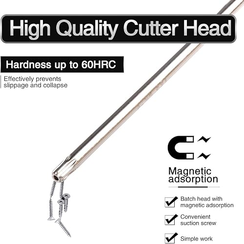 Miniatura 4 de Juego de 9 llaves hexagonales Torx, juego de herramientas de reparación de par de destornilladores de estrella a prueba de manipulaciones de brazo