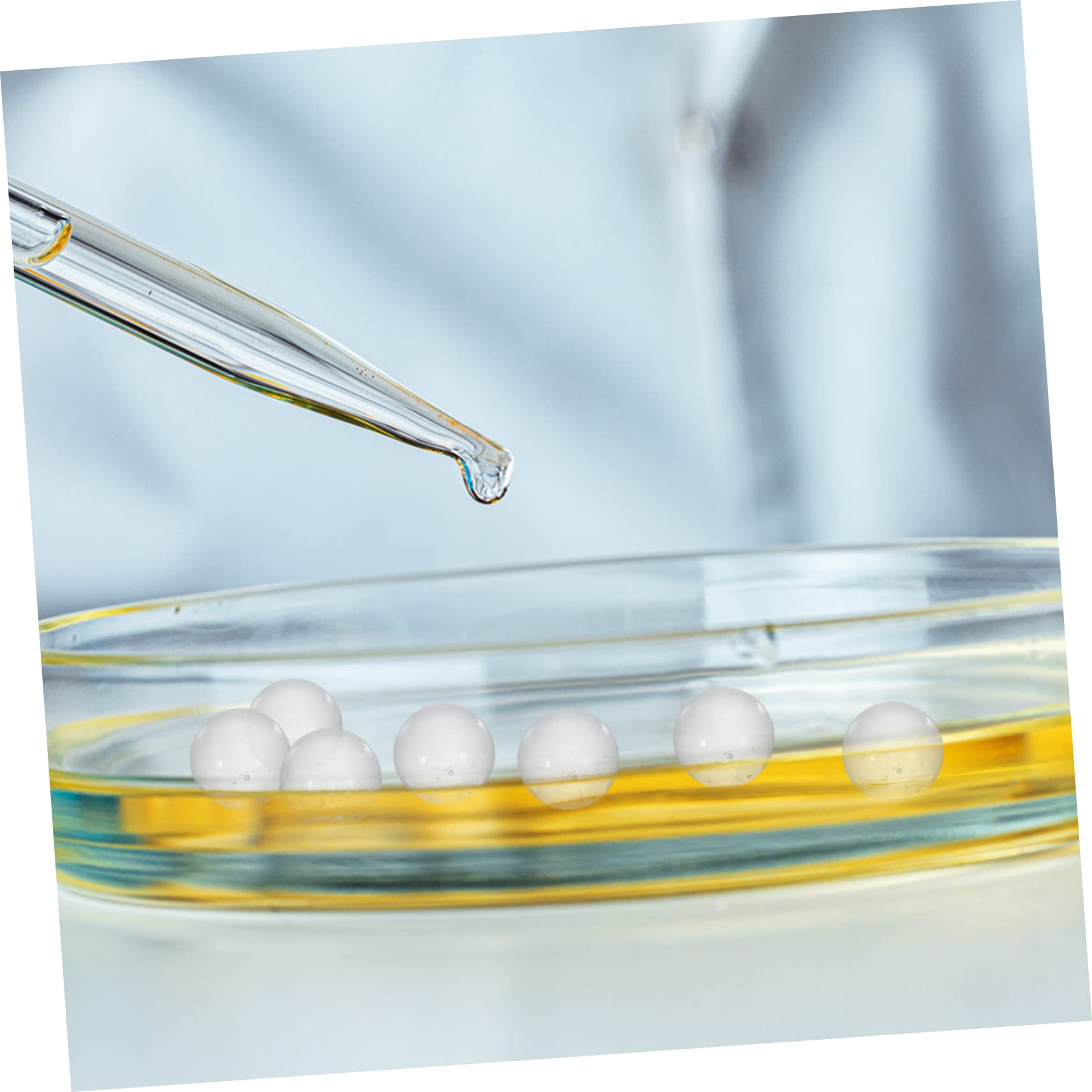 Bolas de Cristal Sólido Transparente de 2mm, 2000 Piezas | Vidrio, Alta Dureza, Formato Portátil, Uso en Laboratorio y Cultivo de Bacterias