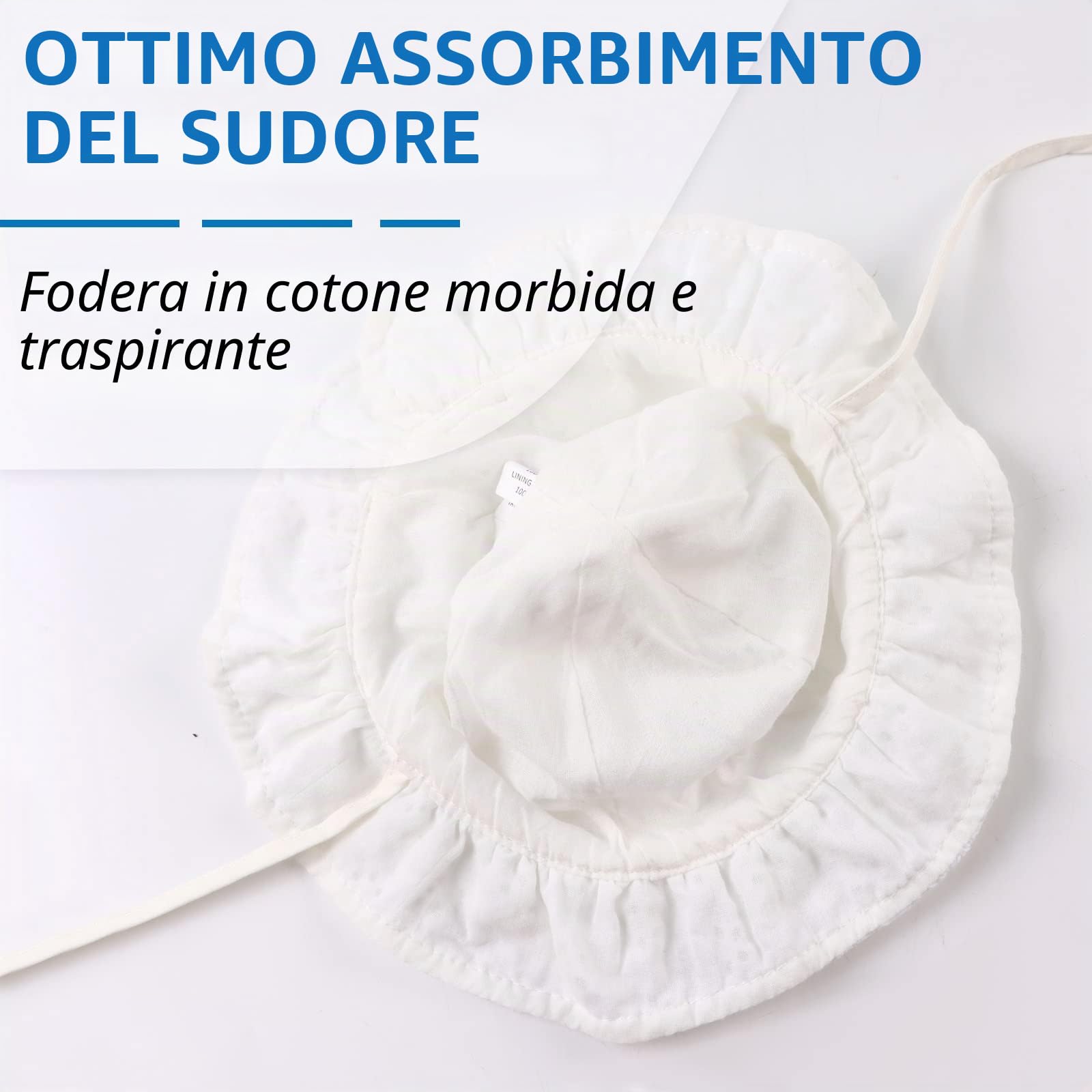 XIAOHAWANG Cappellino Estivo da Sole per Neonata Cappello da Pescatore Bowknot per Bambina Berretto Mare con Sottogola Regolabile