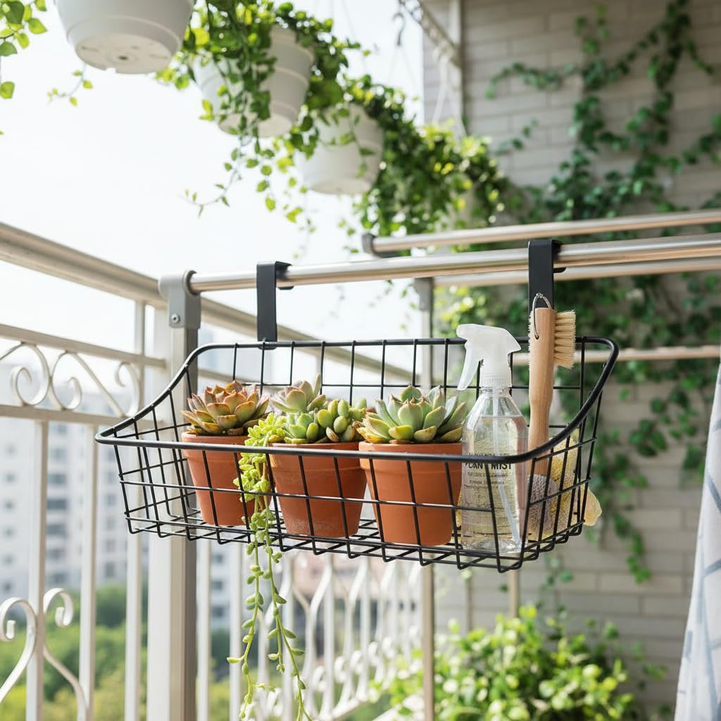 Amazon.com - HDYOUDO Basket with hook Grid Storage Basket, Hang it