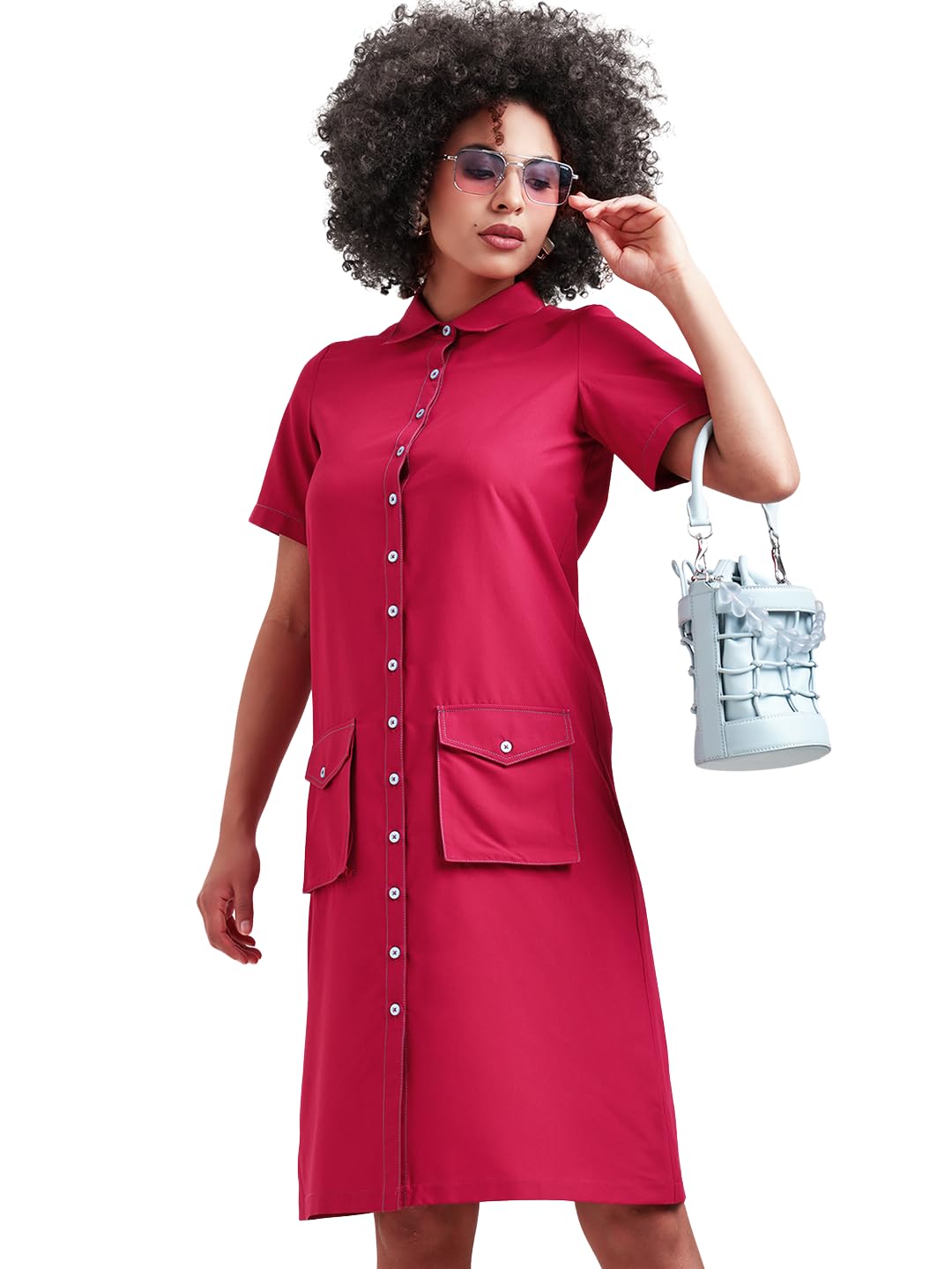 office & you Women Trench Coat with Top Stitch – Button Front & Shirt Collar for Office Wear, Formal & Smart Casual Outfits-picture-33