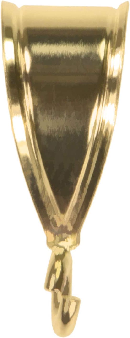 uGems 14K Solid Gold Large Size Bail Component with Ring Connector 15mm x 9mm Traditional Design Pendant Accessory SKU d-4144 - Image 2