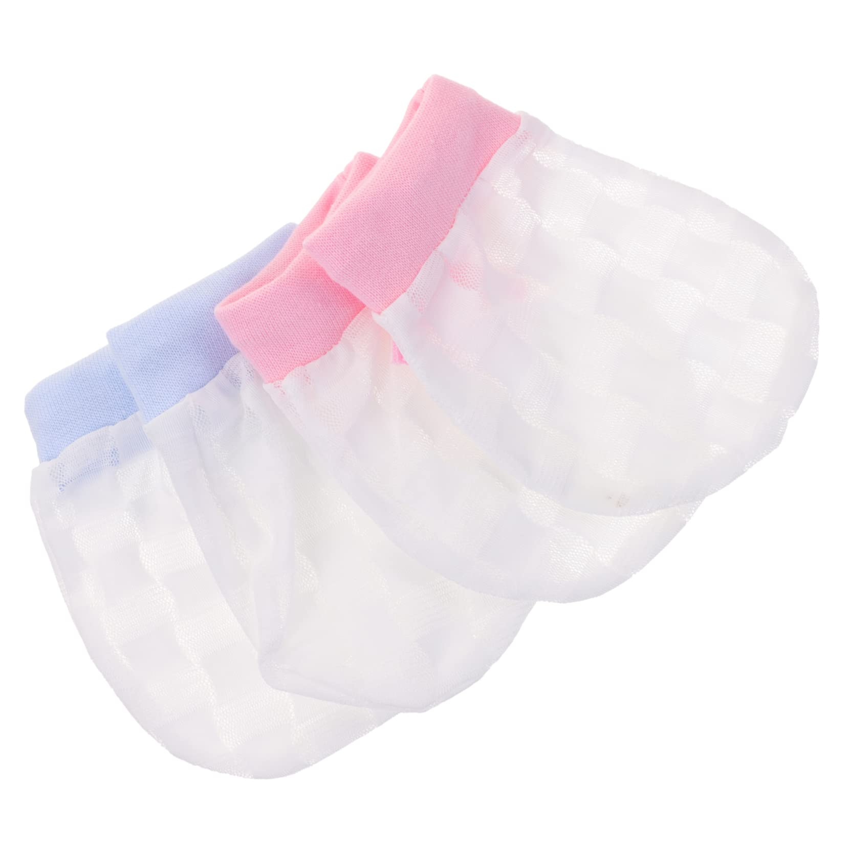 WOFASHPURET Breathable Infant Mittens Anti-scratch Baby Gloves for Winter 2 Pairs Pack