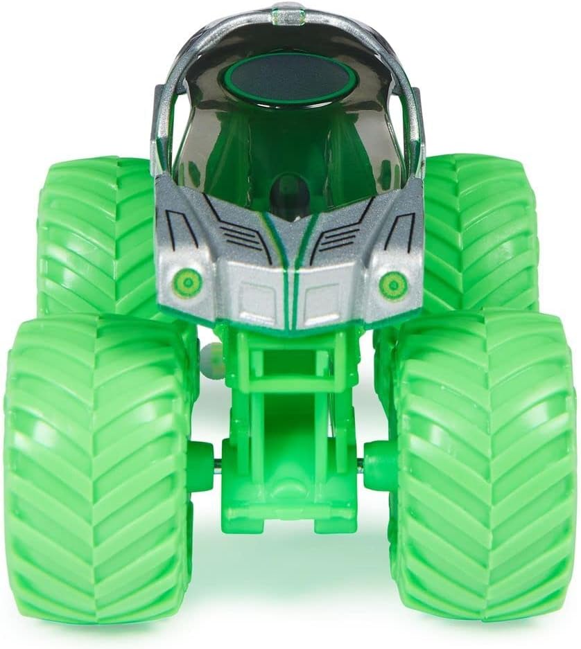 Monster Jam 2022 Spin Master 1:64 Diecast Truck with Bonus Accessory: Hyper Fueled Alien Invasion