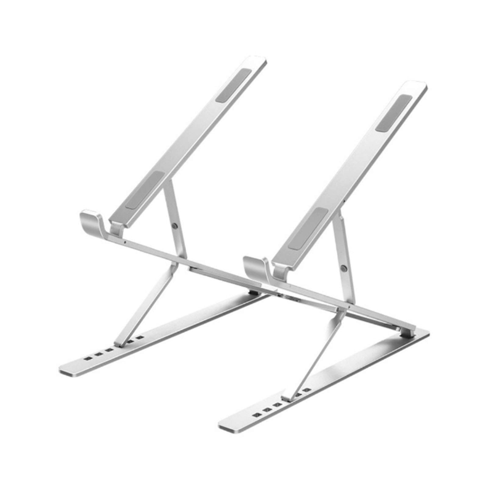 sunyu Supporto Ventilato Portatile, Supporto Notebook Alluminio, Laptop Stand, Supporto Laptop Regolabile, per Tutti i laptopSilver