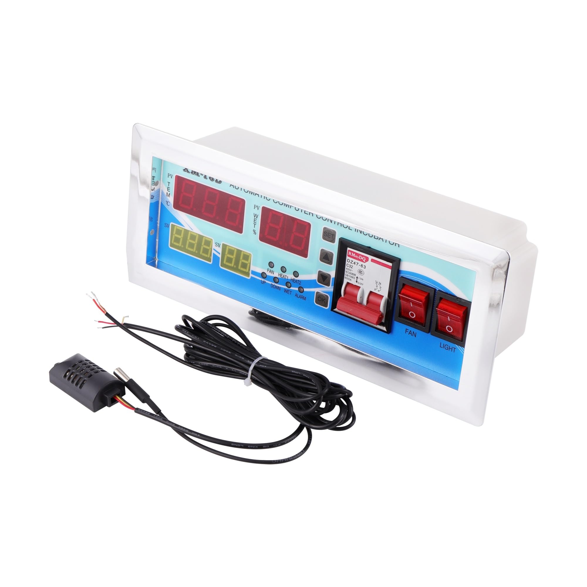 Kontroler Temperatury, XM-18D Inkubator jaj Cyfrowy Automatyczny Termostat Kontroler Miniaturowy System Sterowania Inkubatorem Jaj Maszyna Wylęgarnia