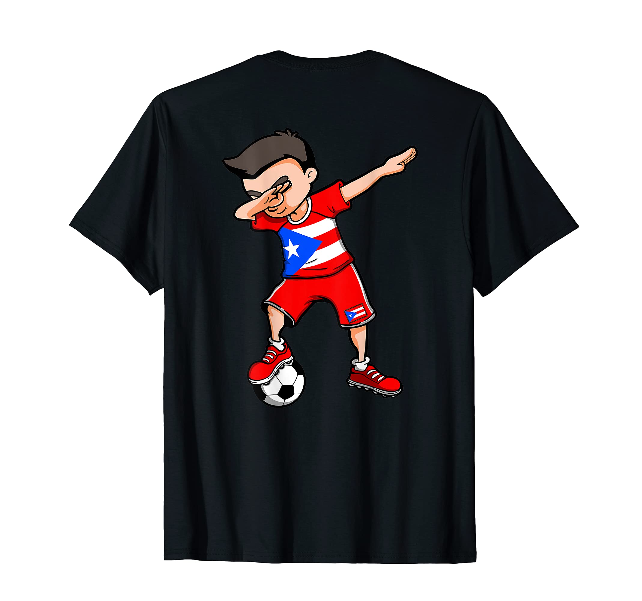Soccer T Shirt Foot AmÃ©ricain Dabbing Soccer Boy Puerto Rico