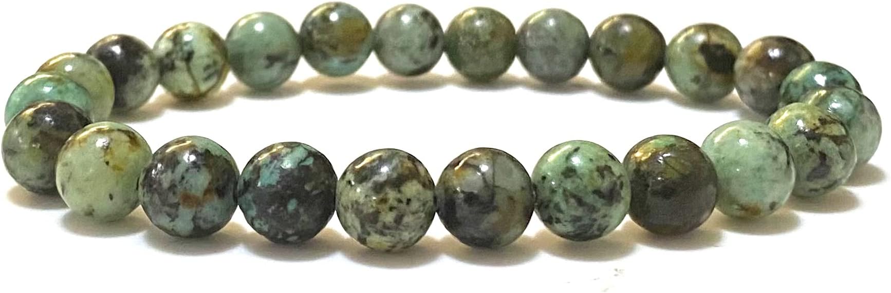 Ouubuuy Crystal Bracelet,8mm Natural Gemstone Bead Bracelet,Healing Crystal Bracelet for Women Men