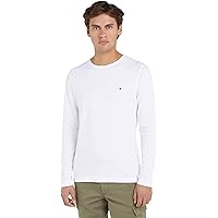 Tommy Hilfiger Uomo Maglietta Maniche Lunghe Stretch Slim Fit Cotone