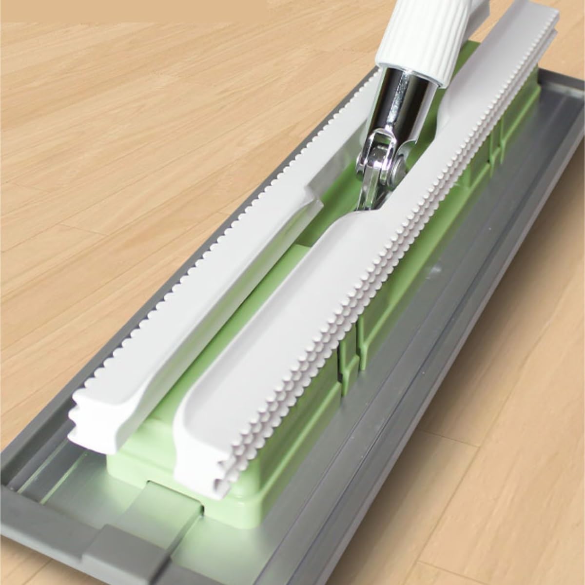 Wischmop Flachmopp Aus Edelstahl Mit Abnehmbarem Und Waschbarem, Austauschbarem Mopp-Artefakt „Lazy Mop“ Wischer Boden