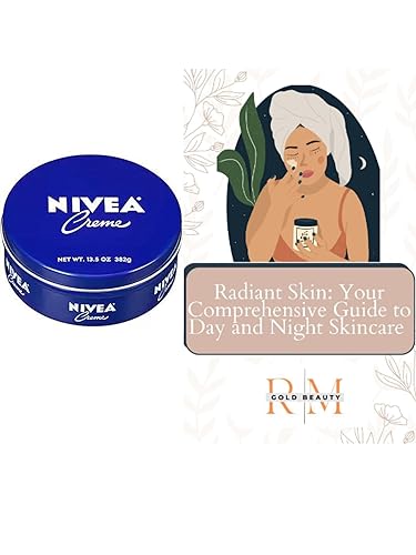 RM GOLD BEAUTY Crema hidratante para el cuerpo, la cara y las manos, paquete de lata de 13.5 onzas con piel radiante su guía completa para el