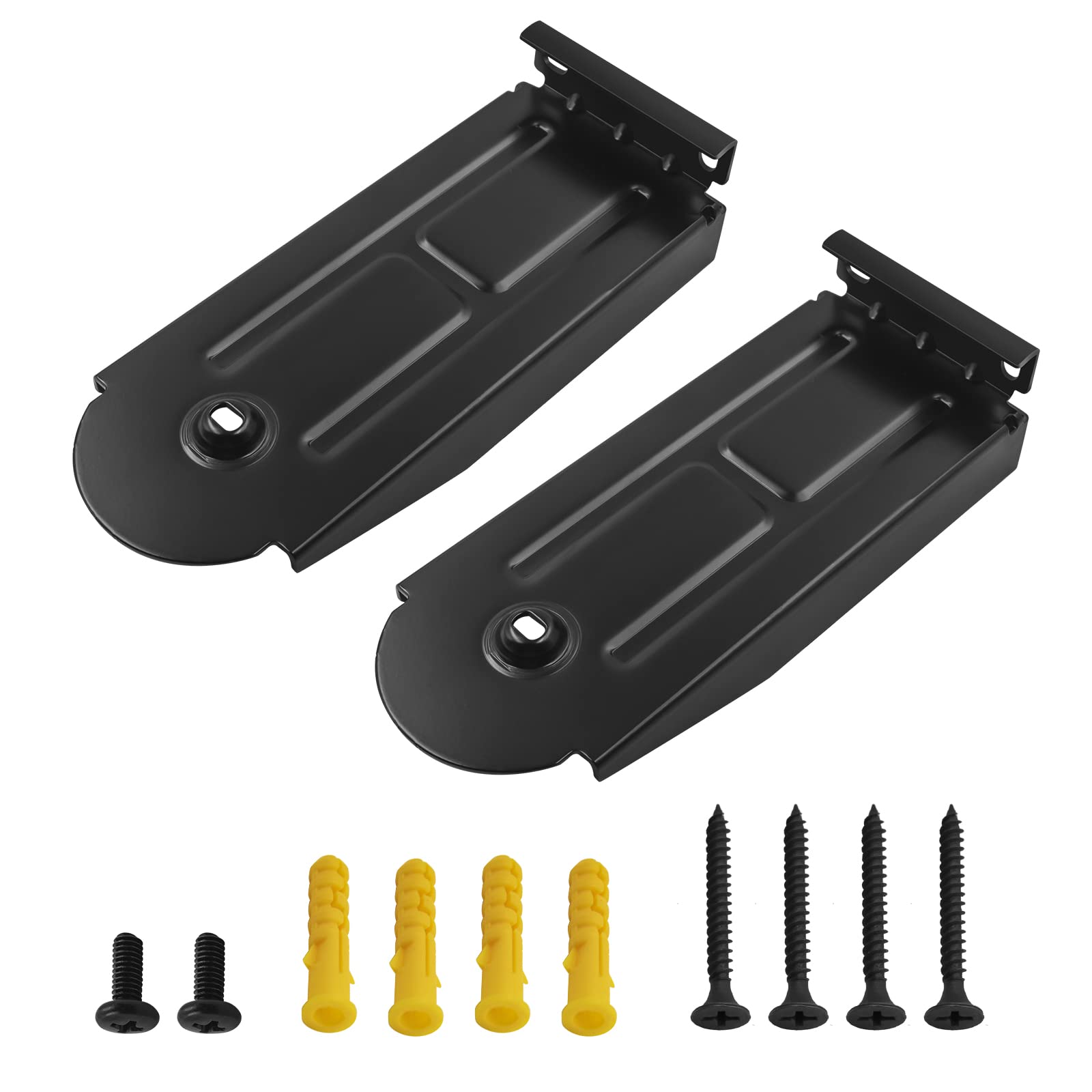 1 Pair Wall Mounting Brackets for LG Rear Surround Speakers SPQ9-SL SPQ9-SR SPP11-SL SPP11-SR SPN11-SL SPN11-SR SPN11M-SL SPN11M-SR Wireless Rear Speakers, with Screw Accessories(Black)