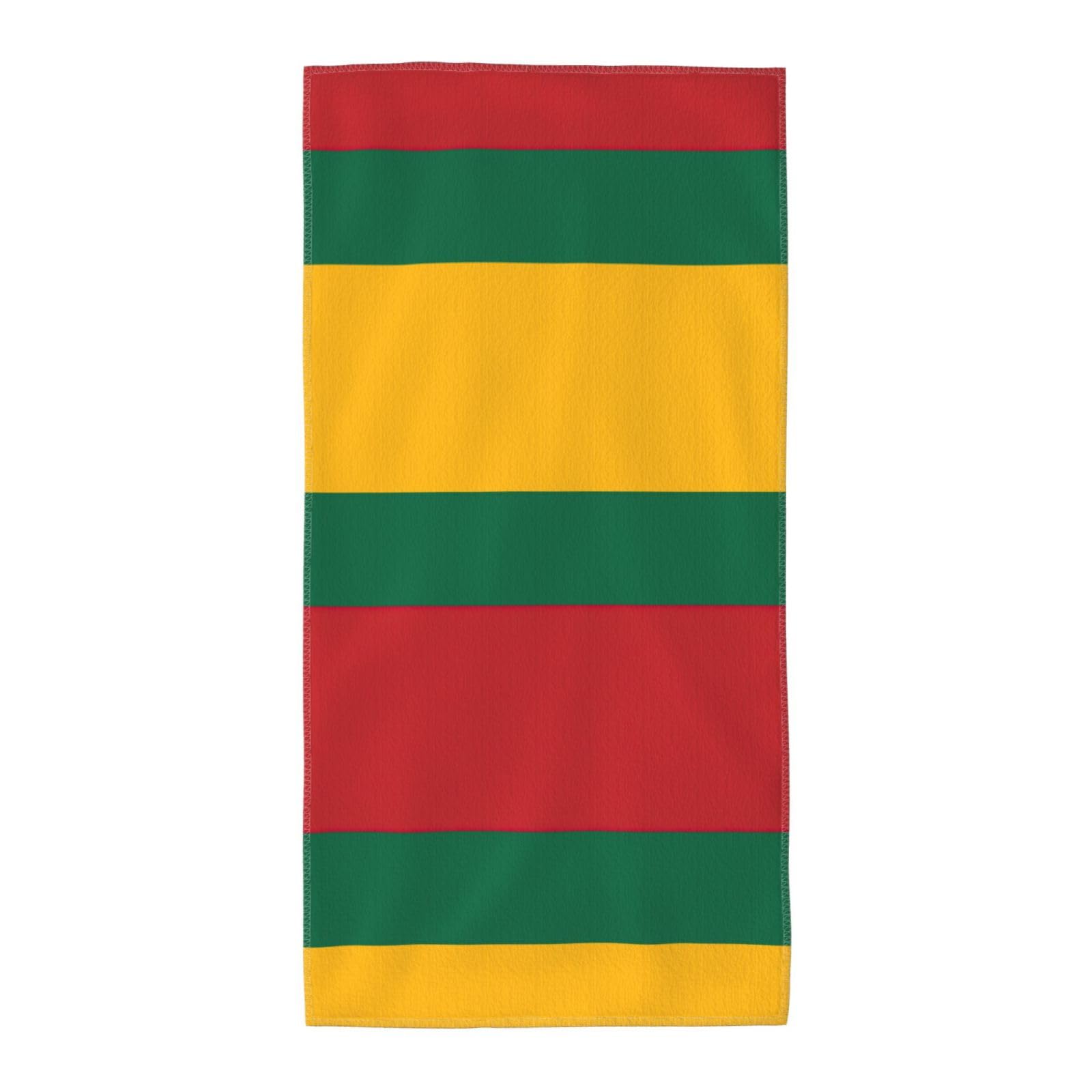 DIEzig Flag Of Lithuania Fashion Printed Long Bath Towel For Pool Side Seaside Holiday