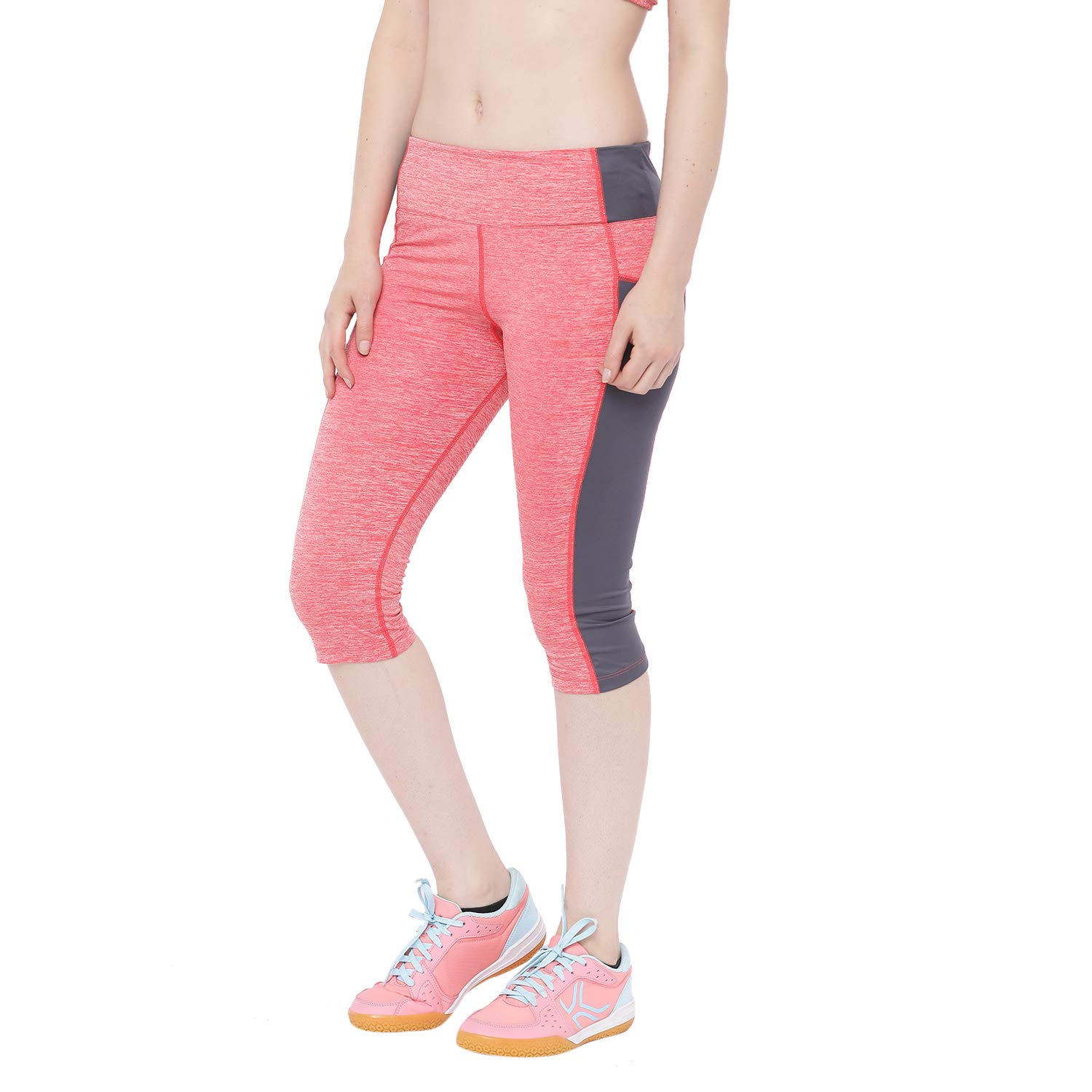 CHKOKKO Women's High Rise Slim Fit Polyester Blend Leggings