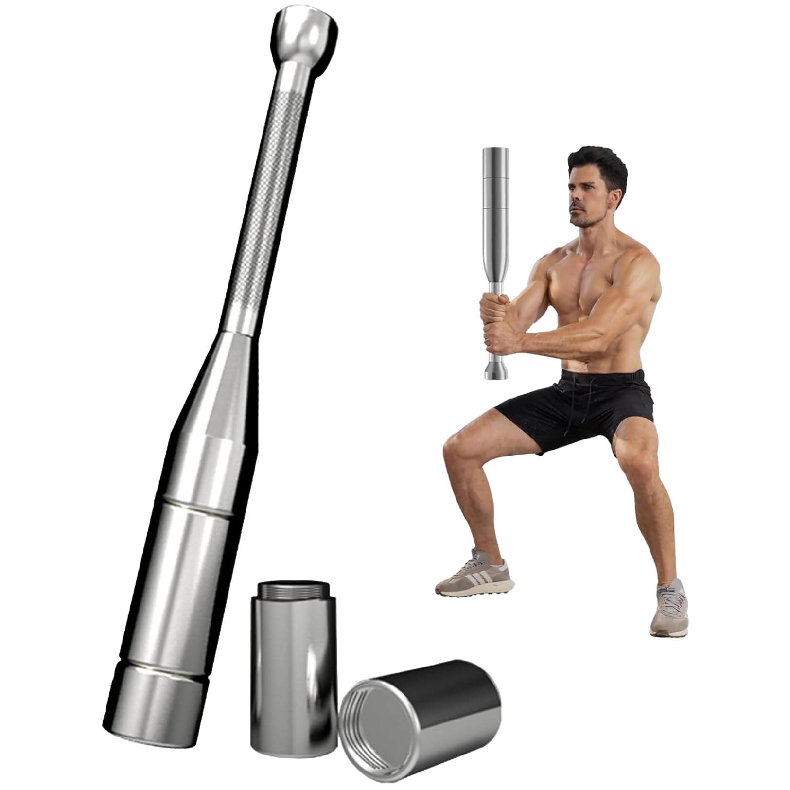 Amazon | PLEAVIT グラブベル ダンベル アイアンバット