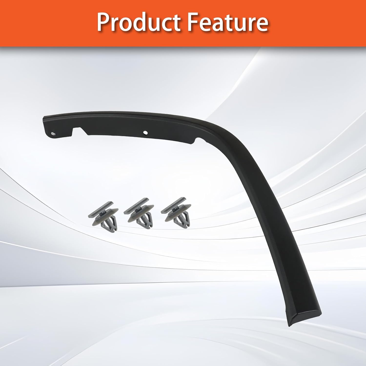 WFLNHB Rear Right Side Fender-Flares Wheel Arch Molding Replacement for Chero-kee 2011-2021 CH1791103 1MP34RXFAH