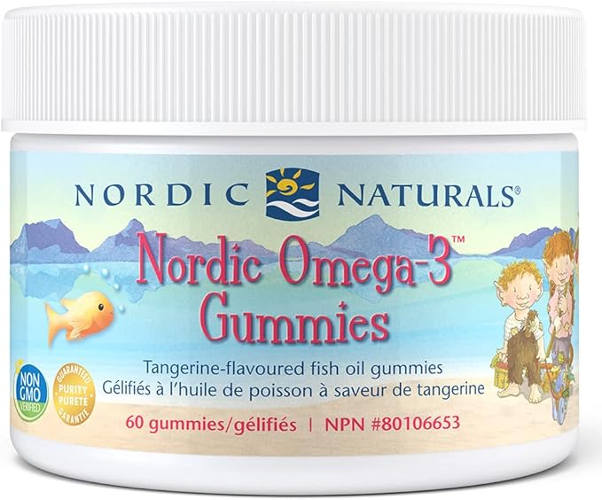 Nordic Naturals Omega3 Gummies Chewable Tangerine Gummy Provides