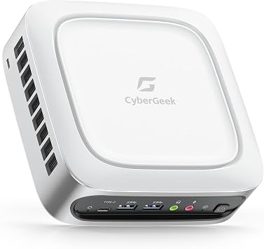 CyberGeek Mini Computers 11th Gen Core i9-11900H8C/16T, Up to 4.9GHz, Mini PC 16GB RAM 1TB PCIe SSD, Small Desktop with DP/HD/Type-C, 6 USB Ports, Dual LAN, Wi-Fi 6, BT5.2 for Home Office Gaming PC