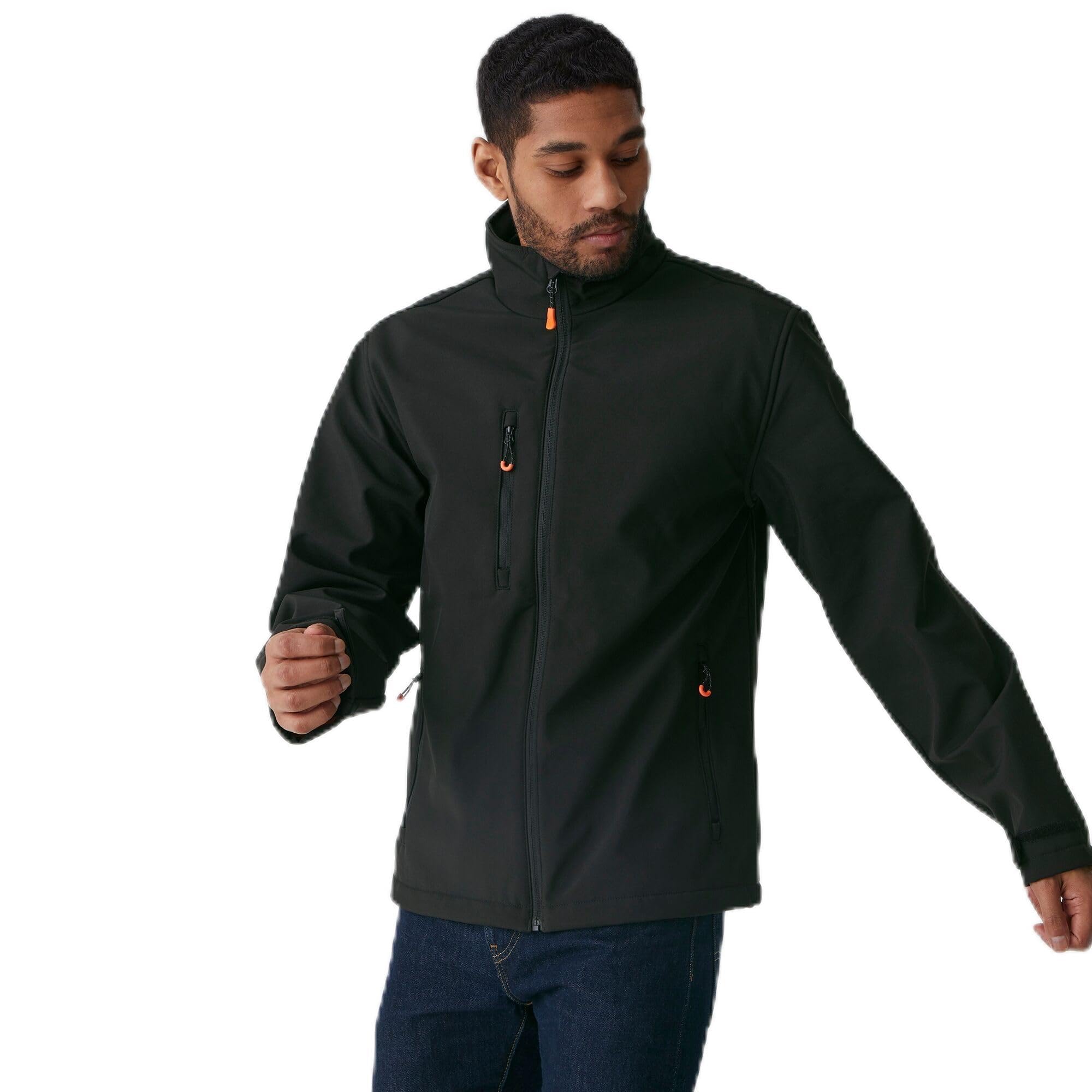Regatta Professional Mens Thermogen Heated Softshell Insulated Jacket, Black, L EU