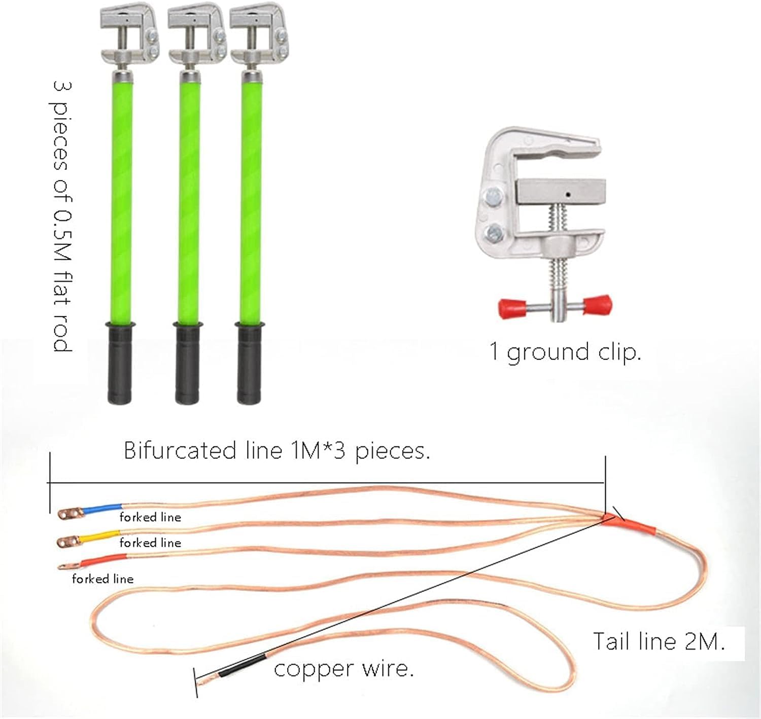 10kv high Voltage grounding Wire grounding Rod 25 Square Transparent Soft Copper Wire Power Distribution Room high and Low Voltage grounding Wire