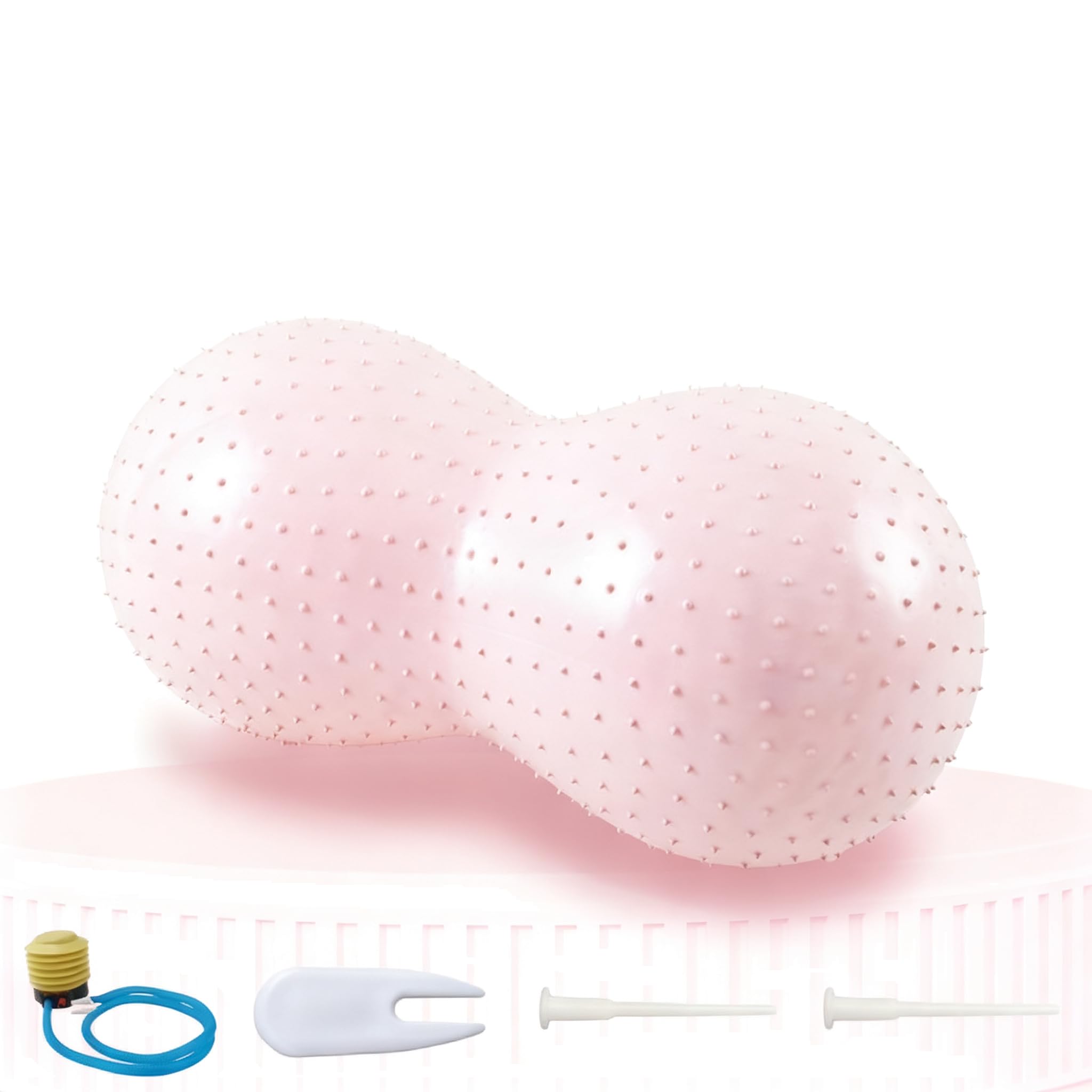 Sensi Peanut Ball Kids Exercise Ball Pump Complete with Ecological Friendly PVC And Anti Burst Durable for Long Lasting Peanut for Kids Bosu Pump