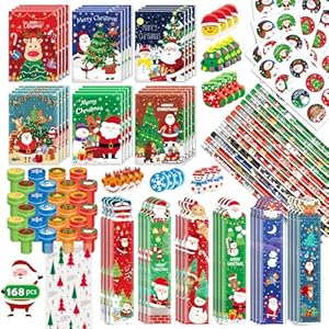 BEARUN 168 Pcs Christmas Party Favo...