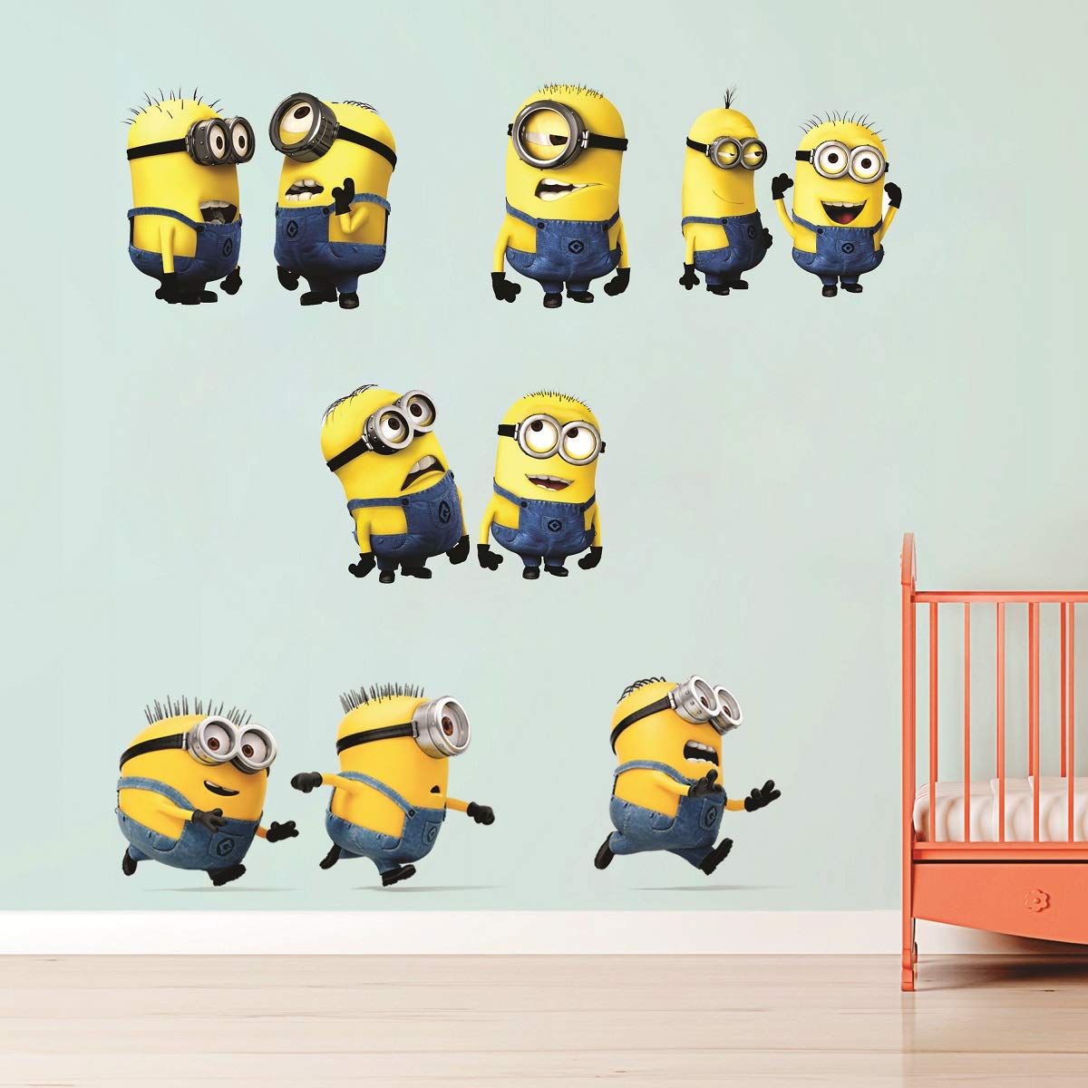 Decor Villa™ PVC Vinyl Minions 3D Wall Sticker JUST Peel & Stick New Modern Art & Trendy Wall Stickers for Home Decoration, Living Room,Office Bedroom etc Size- 58 CM X 50 CM, Multicolor (B07V5MQNS4) Amazon Price History, Amazon Price Tracker