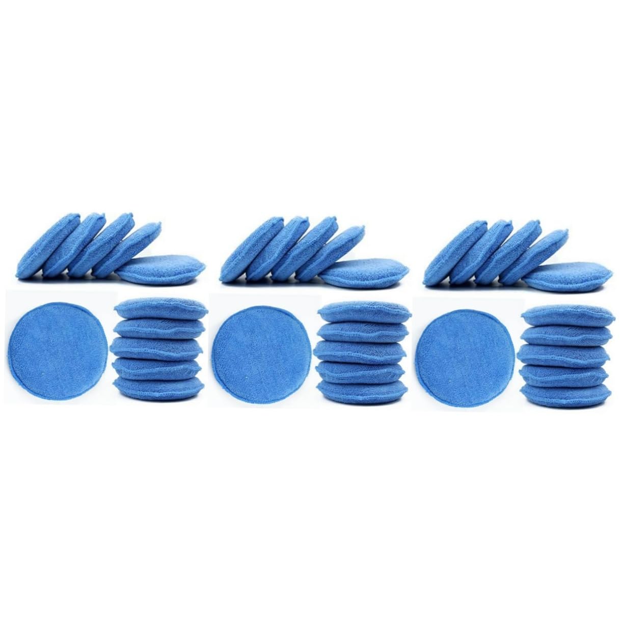 PartyKindom 30pezzi Spugne Applicatrici Per Cera Blu Per Lucidatura e Pulizia Auto Utilizzabili Su Pneumatici e Superfici Esterne Resistente e Riutilizzabile