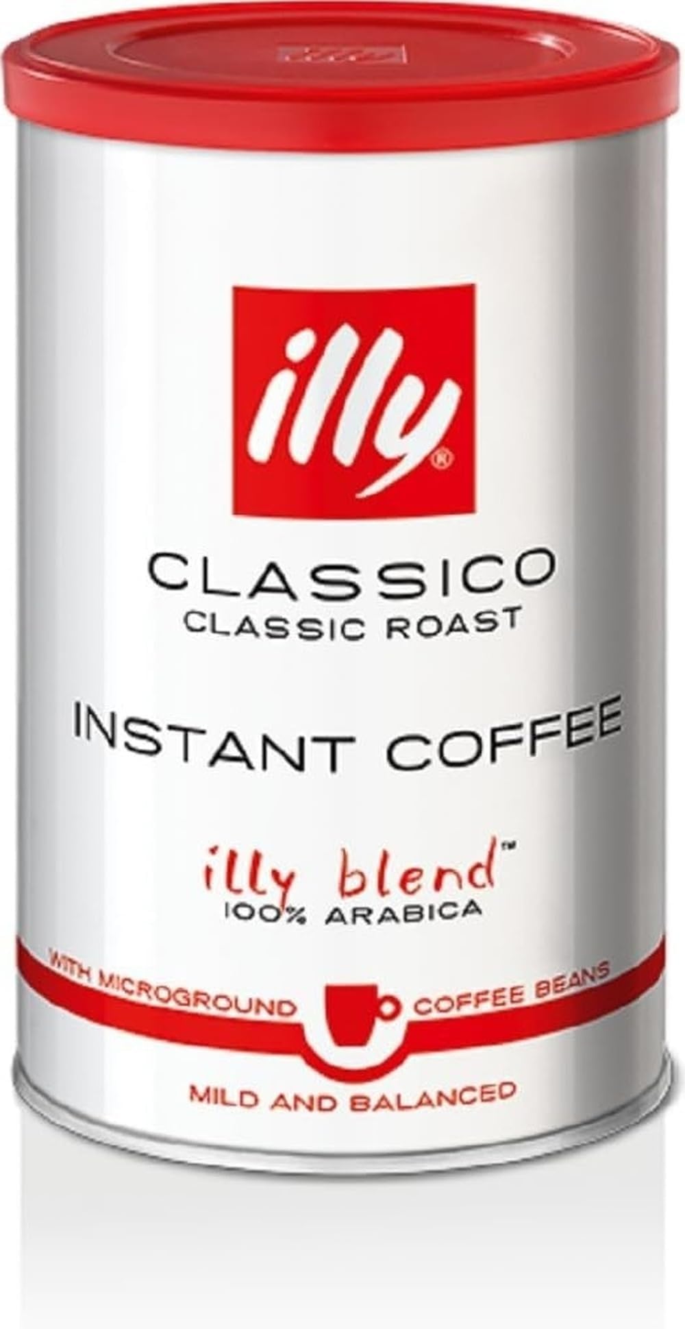 Instant Coffee- 100% Arabica Coffee – Classico Medium Roast - Notes Of Caramel, Orange Blossom & Jasmine - Easy Preparation - Convenient Coffee Instant Format - Roasted In Italy – 3.3 Ounce