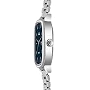 ON TIME OCTUS Unisex Analog Watch | Silver Stainless Steel Strap, Square Dial with Date Display | Quartz Movement Formal Casual Wrist Watch for Men & Women (Blue) gallery image
