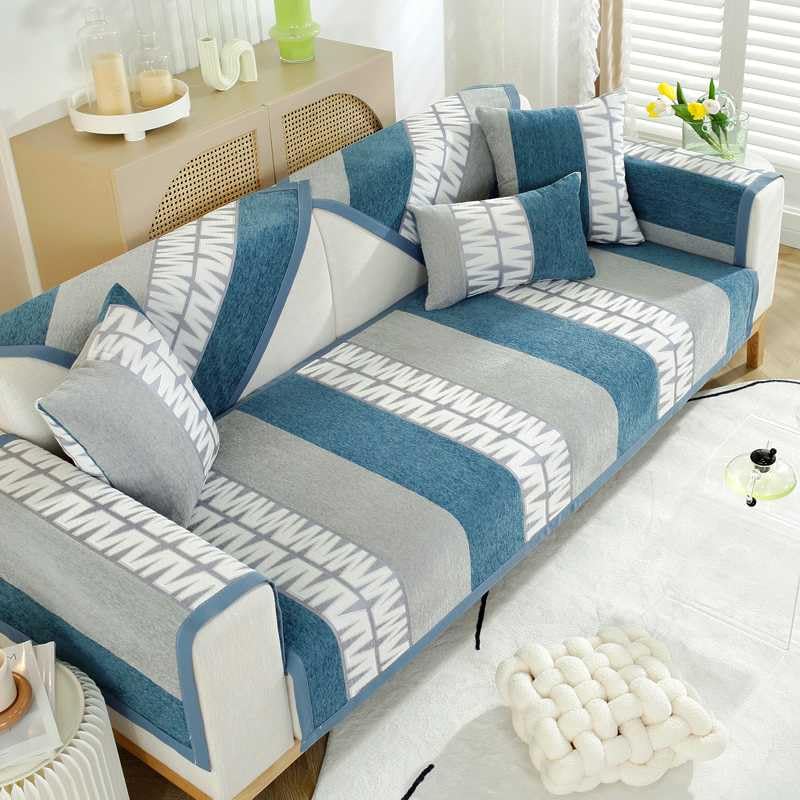 Housse de canapé antidérapante résolvant les taches et rayures sur assise de 90 x 70 cm
