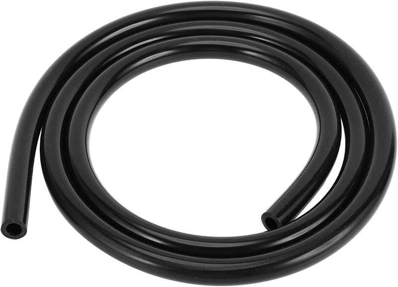 Mangueira de vácuo em silicone RATCHROLL 10 mm x 16 mm, alta temperatura, preta – 1 unidade com 1,52 m
