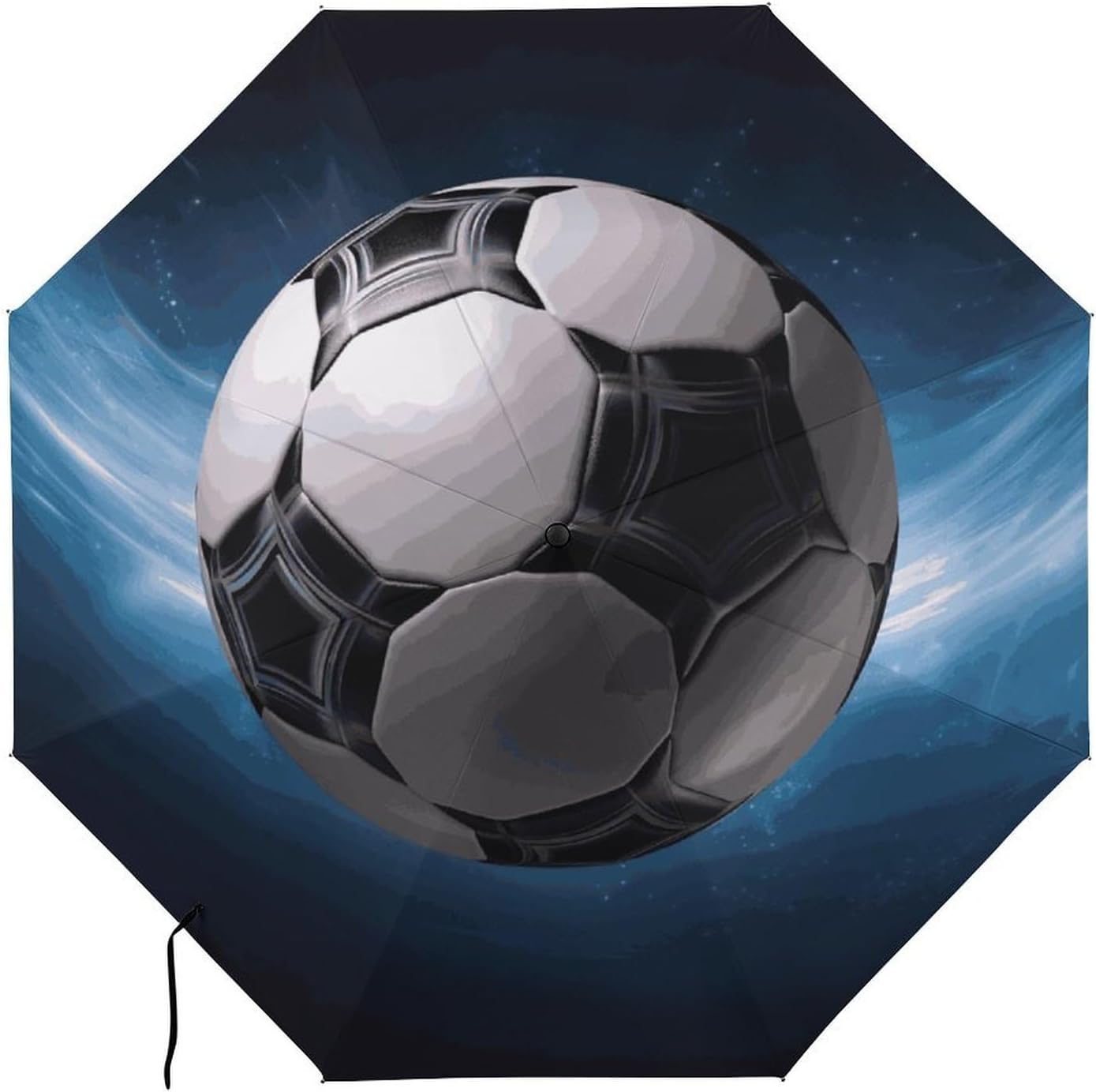 Soccer Ball(1) Umbrella Extra Large Folding, Travel Umbrella Windproof, Compact, Golf Umbrella With Unique Patterns, Fashionable And Beautiful for Men And Women.