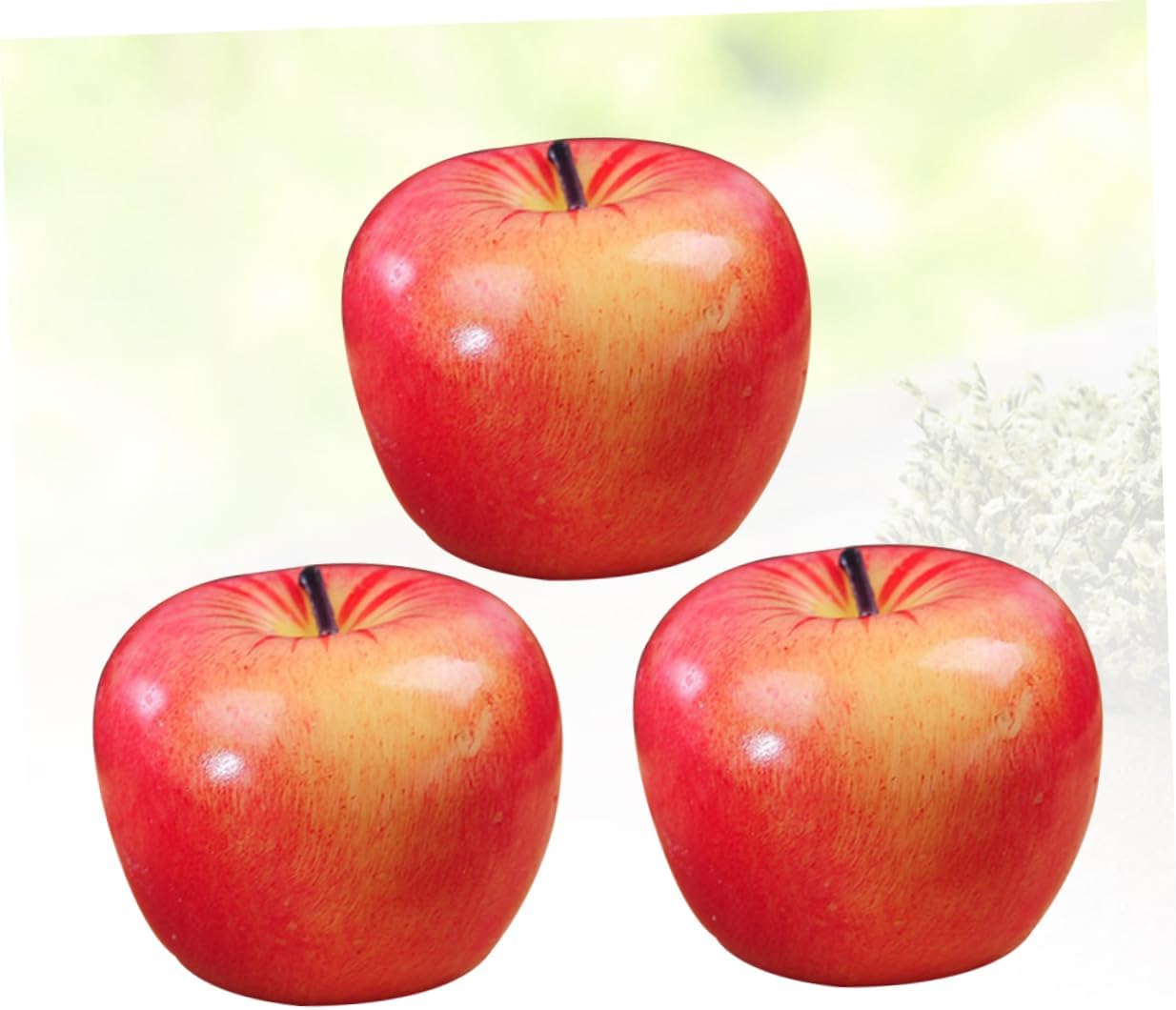 Xmas 3pcs Artificial Fruit Candle Set Wax Aromatherapy Decor