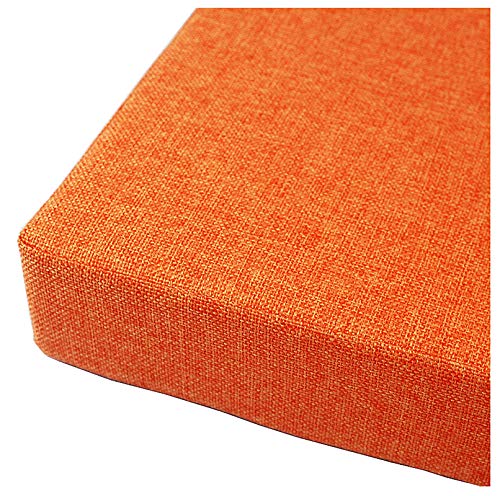Coussin pour banc de jardin long 200 cm orange - Matelas banquette et balancelle - 2