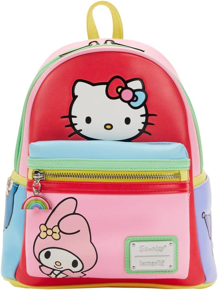 Loungefly Sanrio Hello Kitty and Friends Color Block Womens Double Strap Shoulder Bag Purse