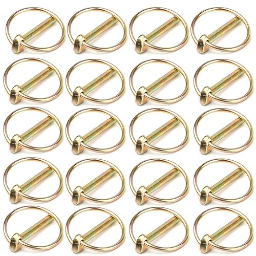Miniatura 7 de 30 Pcs Lynch Pin Lynch Pin Assortment Kit Linch Pin with Ring Heavy Duty Lynch Pin for Farm Tractors Trailers Trucks Mower,14 316 516 716 inch,4
