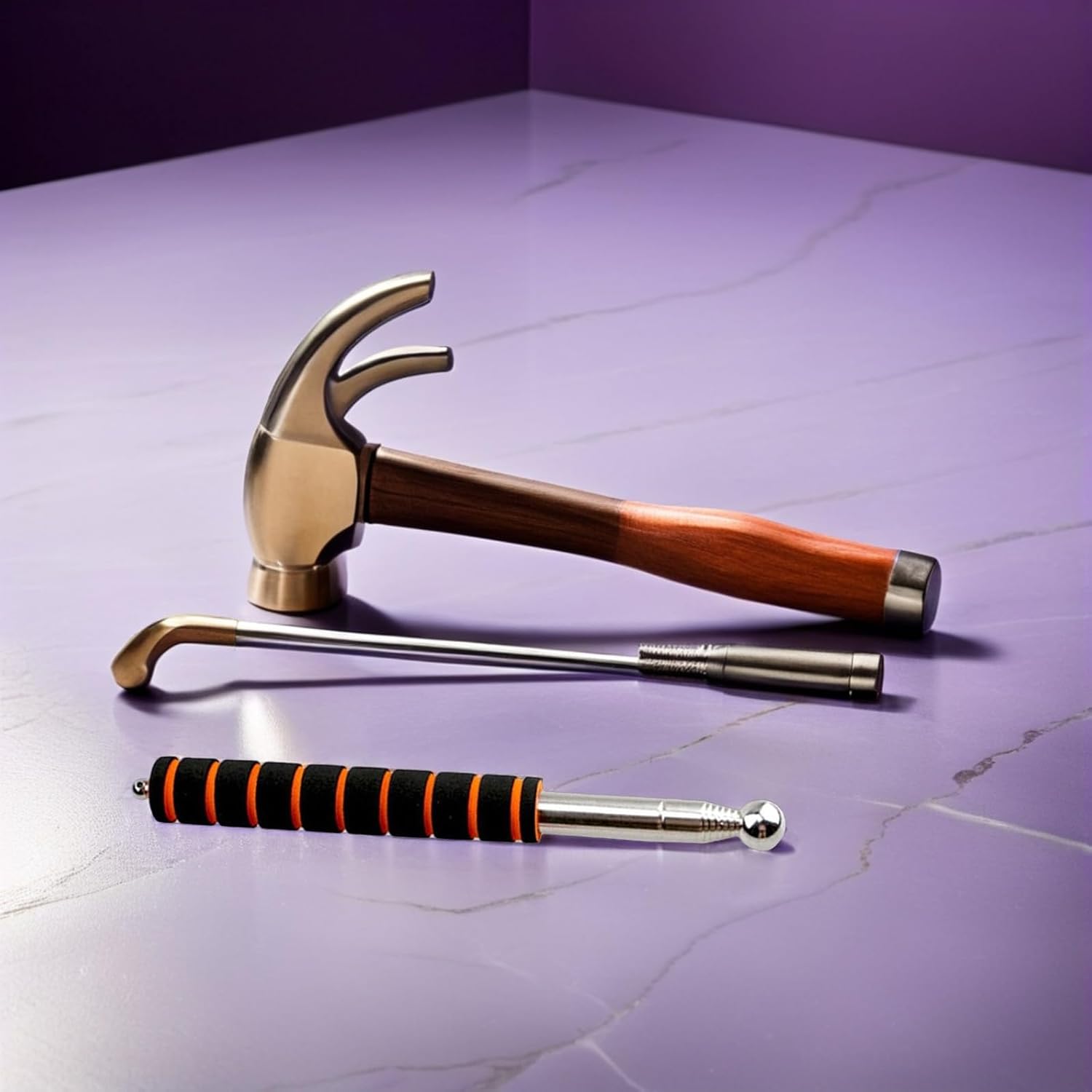 1. Telescopic Hollowing Drum Hammer for Home Inspection Sound Detection Tool for Wall Check and Easy to Use Inspection Hammer