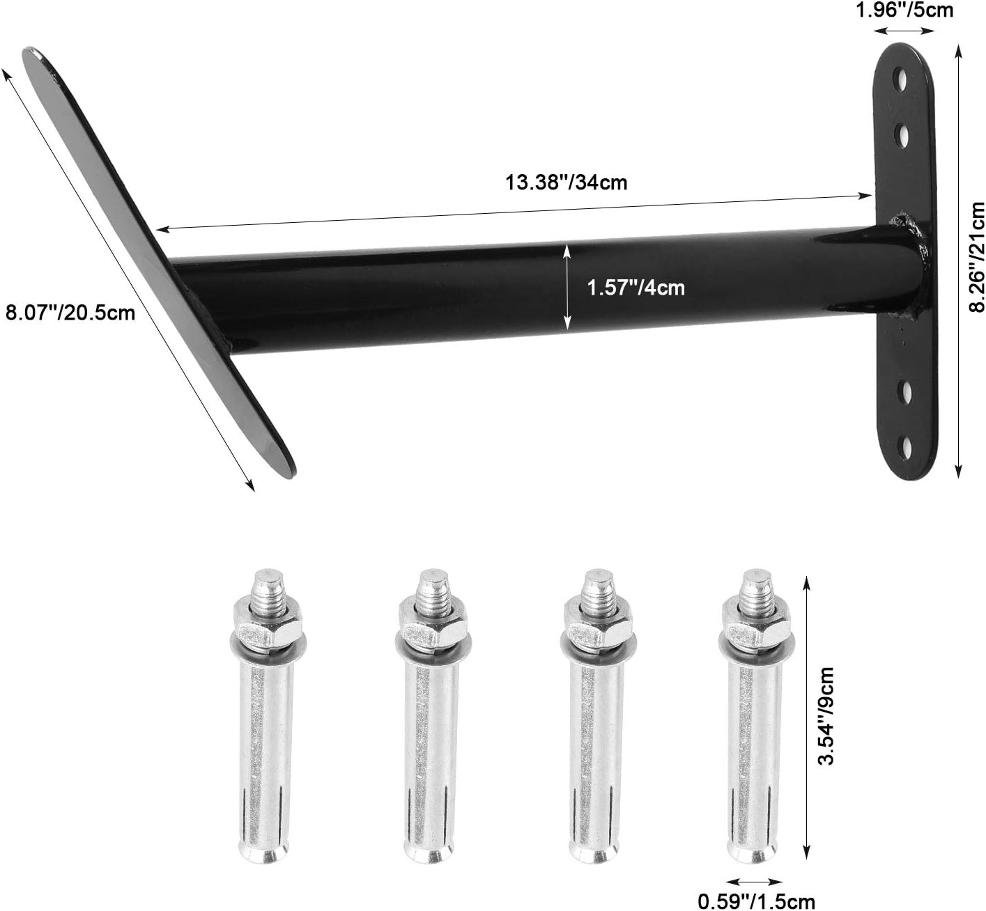 Odoland Battle Rope Holder, Wall Mount Battle Rope Storage Rack