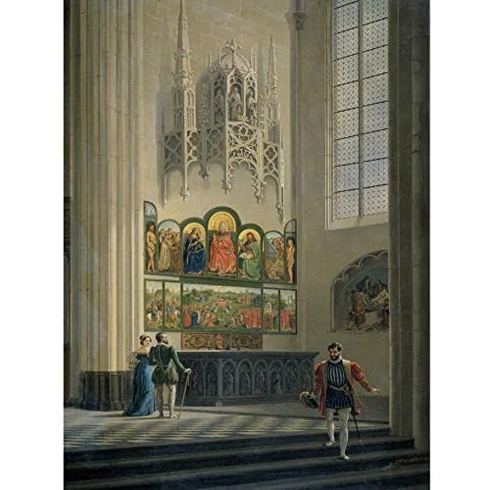 Artery8 De Noter Ghent Altarpiece Van Eyck Brothers Art Print Canvas Premium Wall Decor Poster Mural