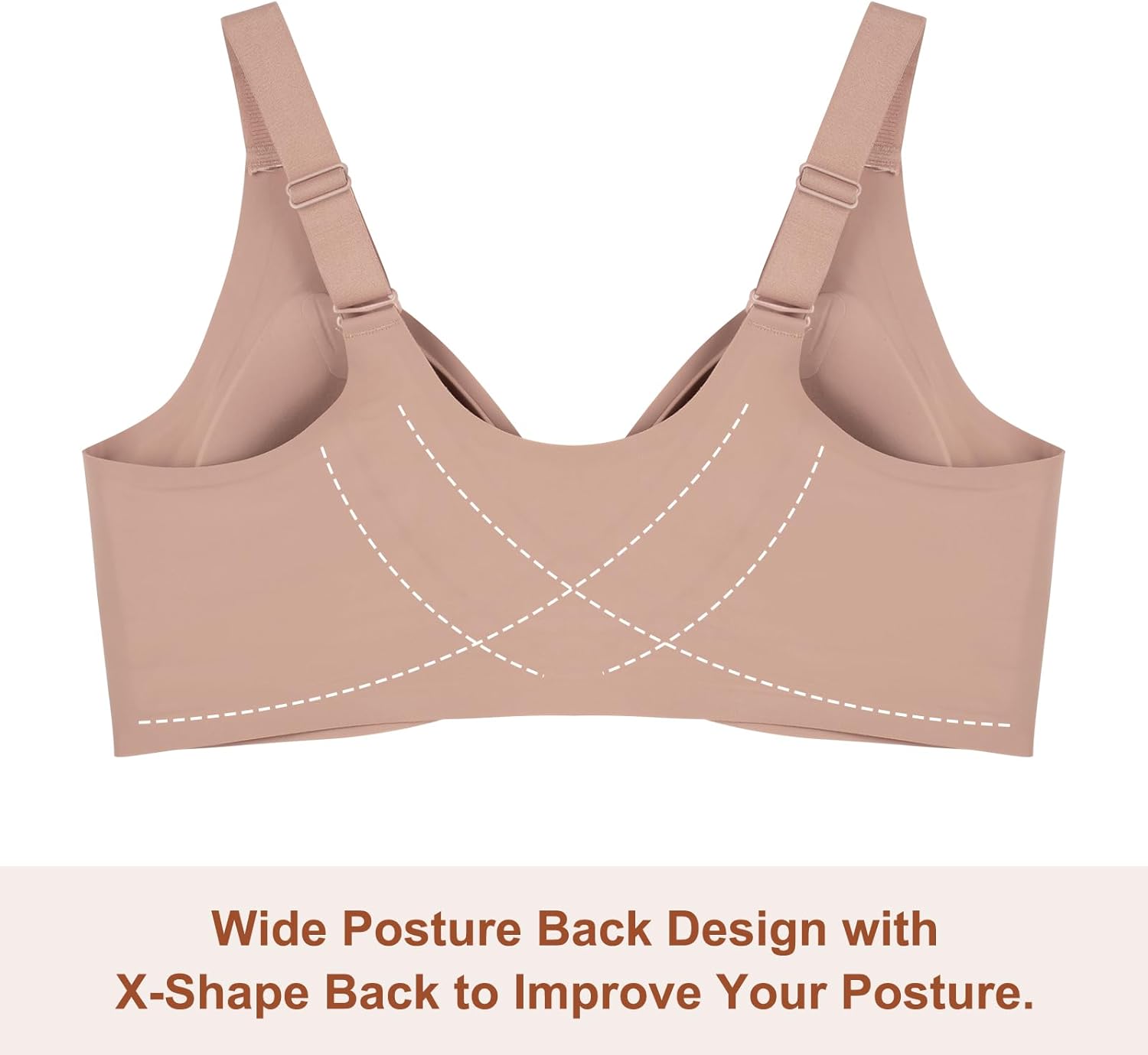 Seamless Front Closure Bra for Women Posture Back Smoothing Wireless Brasieres - Image 5